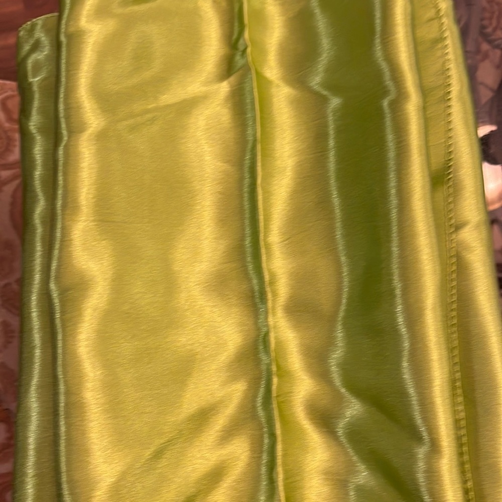 Apple Green Satin Runners